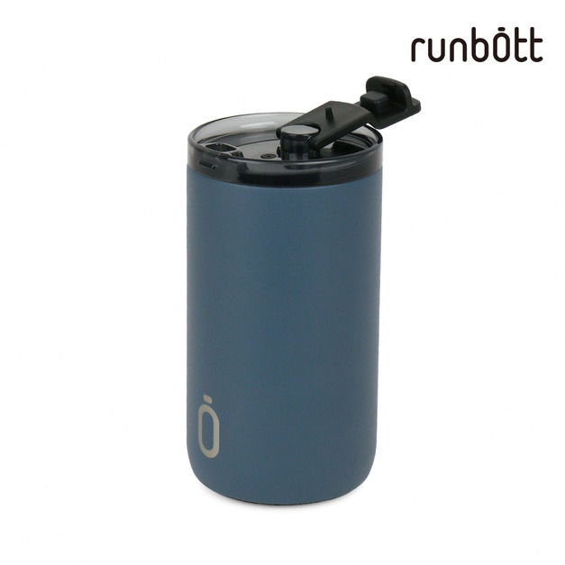『新品預購-6月出貨』【runbott】 陶瓷隨行保溫杯350ml_海洋藍