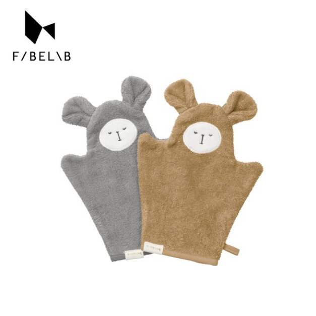 【Fabelab】 沐浴手套二入組(竹纖維+有機棉) -兩款可選