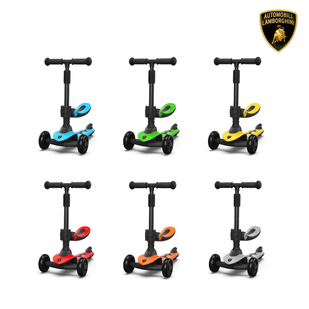『新品預購-8月出貨』【Lamborghini】藍寶堅尼 兒童折疊滑板車(含座椅)_多色可選