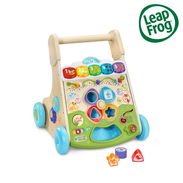 『福利品特賣會-盒損』【LeapFrog】木質二合一觸控學步車《限時限量搶購》