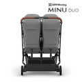 『展示品出清價-9成新』『原廠贈禮-防撞桿(前扶手2入)』【UPPAbaby】MINU Duo 並排雙人推車(黑灰)_3