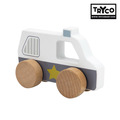 『福利品特賣會-無盒』【Tryco】木質小車-警察車《限時限量搶購》