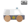 『福利品特賣會-無盒』【Tryco】木質小車-警察車《限時限量搶購》_1