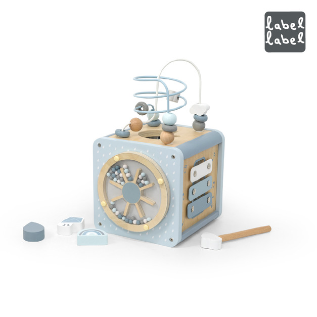 『缺貨』【Label Label】木質探索箱-天空藍