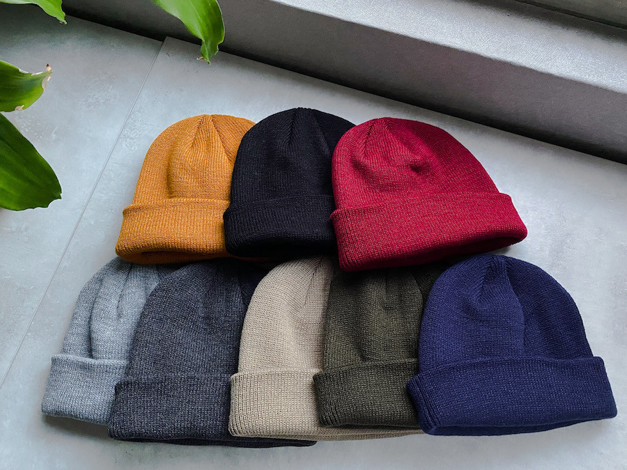 經典反摺素色短毛帽工裝搭配韓國製職人 文青 街頭搭配必備單品 Uuu Lab