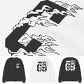 【K】Carhartt WIP 火焰大C 數字 薄長TEE