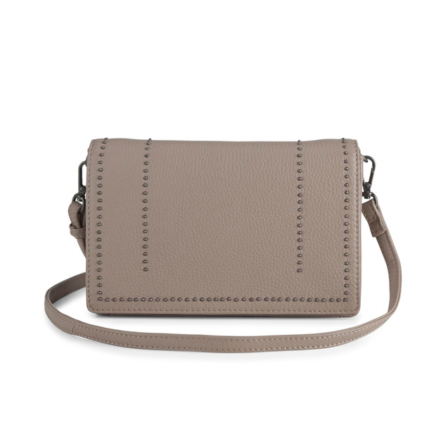 MARKBERG Dahlia 丹麥手工牛皮個性緞珠方包 肩揹包 斜背包 手拿包 側肩包 (暖柔沙)