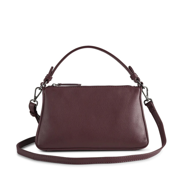 MARKBERG Lauren 丹麥手工牛皮個性梯形包 肩揹包 斜背包 手提包 側肩包 (葡萄酒紅)