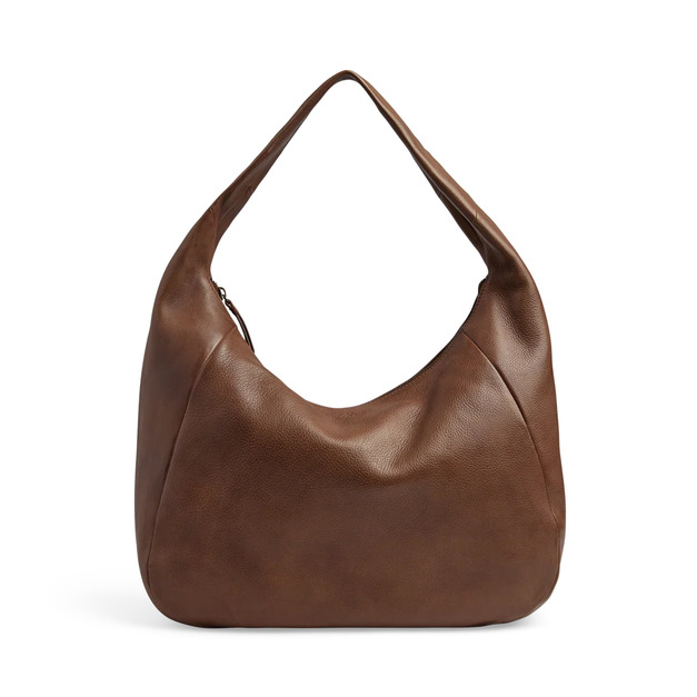 MARKBERG Samara 丹麥手工牛皮一體俐落造型薩馬拉流浪包 側肩包 肩背包 腋下包 購物包 手提包 (干邑棕)