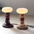 Tomood/ 土與木之間_ 疊疊石桌燈_ Cairn Table Lamp_原木色_1