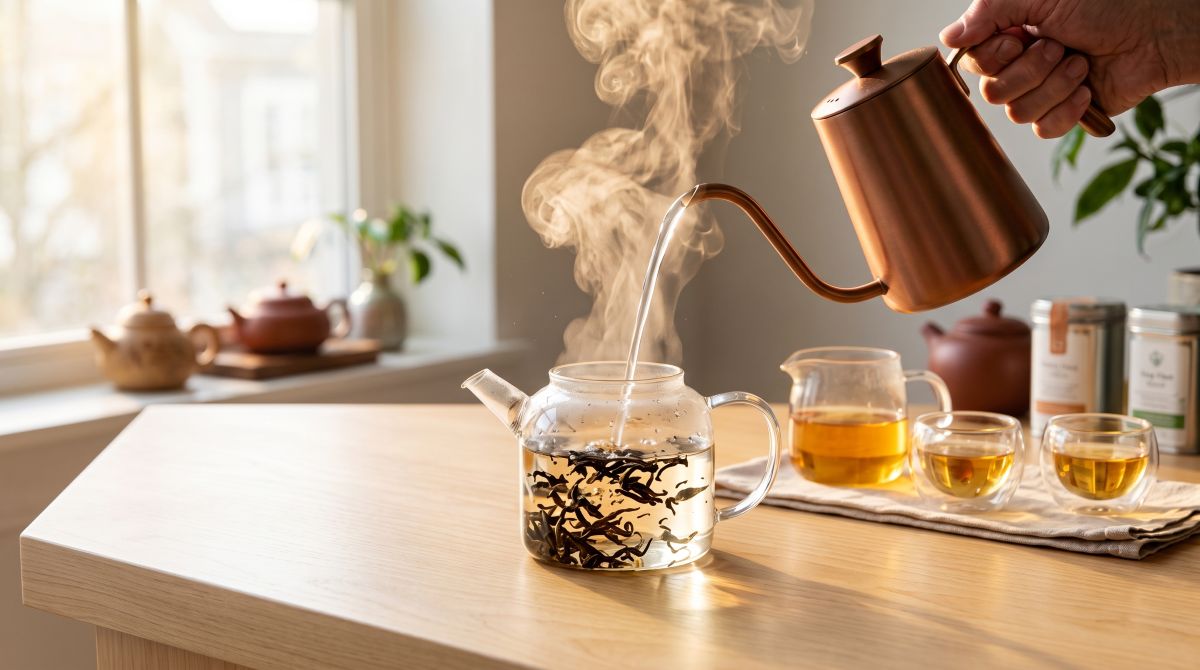 泡茶水溫黃金攻略：掌握紅茶綠茶烏龍茶水溫與沖泡時間對照表