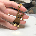 【法國鬥牛犬】黃銅鑰匙圈_1