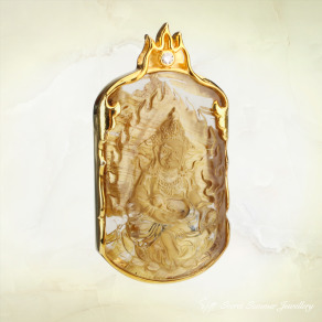 【鈦晶】925純銀 裸石客製化包框 - 佛