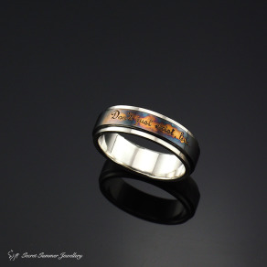 【Tony Yoga】客制訂做轉運戒 - 925純銀+18K黃K金