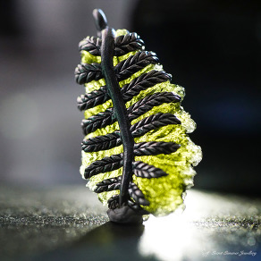 【捷克隕石】925純銀 裸石客製化包框 - 銀蕨