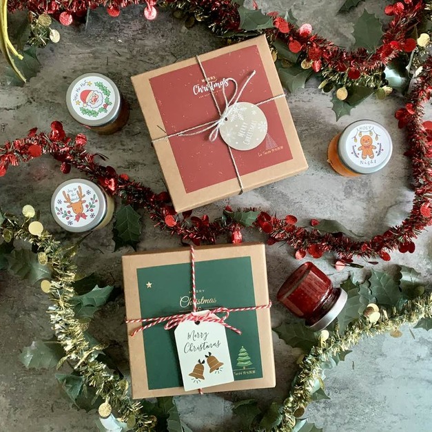 聖誕禮物 小果抺醬禮盒 4入+抺刀