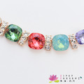 項鍊 施華洛 Stellux星眸水鑽 合金鍍K金 富貴七彩寶石 閃耀動人款 項鍊 微醺 禮物_1