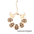 Noonoo Fingers Skull Line Bracelet 骷顱頭線 手鍊
