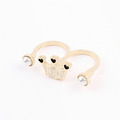 Noonoo Fingers Crown Double Pearl Ring 皇冠雙珍珠 戒指_2