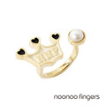 Noonoo Fingers Crown Pearl Ring 皇冠珍珠 戒指