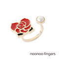 Noonoo Fingers Queen Rose Pearl Ring 皇后玫瑰珍珠 戒指