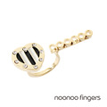 Noonoo Fingers Stripe Noonoo Ring 愛心條紋Noonoo 戒指