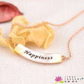 項鍊 仿貝殼質感 合金鍍K金 彎彎貝殼幸福 Happiness 項鍊 微醺 禮物