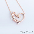 925純銀鍍18K金 天然貝殼 輕奢華 幸福愛心花園 項鍊 微醺禮物_2
