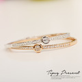 手環 頂級鋯石 鍍18K金 璀璨回憶 手環 兩色 微醺禮物