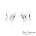 耳環 925銀 通體純銀 簡約蝴蝶 耳環 微醺 禮物