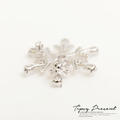 胸針 頂級鋯石 鍍白金 晶鑽雪花 胸針 微醺 禮物_4