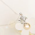 925純銀 鋯石 項鍊 守護天使 環保鍍白金 短鏈 微醺．禮物_1