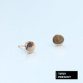 耳環 鍍18K金 6mm 迷你圓形 針式 耳環 微醺．禮物_2