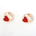 正韓 鋼針 鋼飾 簡單紅心 可愛俏皮 易扣式 微醺．禮物_1