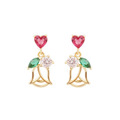 NOONOO FINGER HEART TULIP EARRING 耳環 （現貨)
