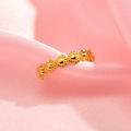 NOONOO FINGER LACE HEART RING 鍍真金 蕾絲愛心 開口戒 (現貨)_3
