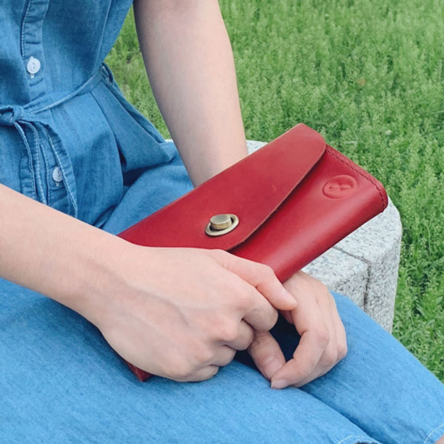 【DUAL 多兒】植鞣牛皮淑女斜背/手拿兩用小包(2色)