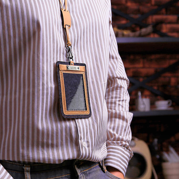 【俬品創意】毛氈紙革證件套(2色)