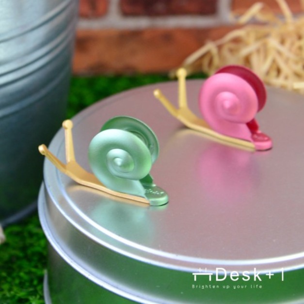 【Desk+1】立體磁鐵慢活蝸牛(4色)