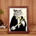 【SomeMusicDesign】 古典音樂貓肖像畫 | 小號款_2