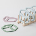 【Unique Art】Easy Kitchen - 3D立體矽膠隔熱墊(圓柱/方塊/三角)_3