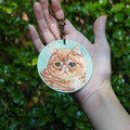 【Emjour】雙面刺繡吊飾 - 加菲貓_2