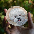 【Emjour】雙面刺繡吊飾 - 比熊犬_2