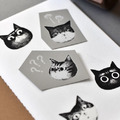 【大芝麻小花生】感壓轉印貼紙-臭貓頭_2