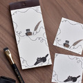 【大芝麻小花生】黑貓墨水便條紙