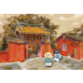 【黑面皮獸插畫工作室】明信片-台南孔廟