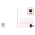 【黑面皮獸插畫】明信片-黑貓柑仔店_1