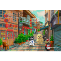 【黑面皮獸插畫工作室】明信片-台南神農街
