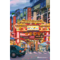 【黑面皮獸插畫工作室】明信片-臺北饒河夜市