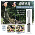 避震極輕三節伸縮外鎖鋁合金雙曜登山杖(三色可選) 附杖尖套 泥托_8
